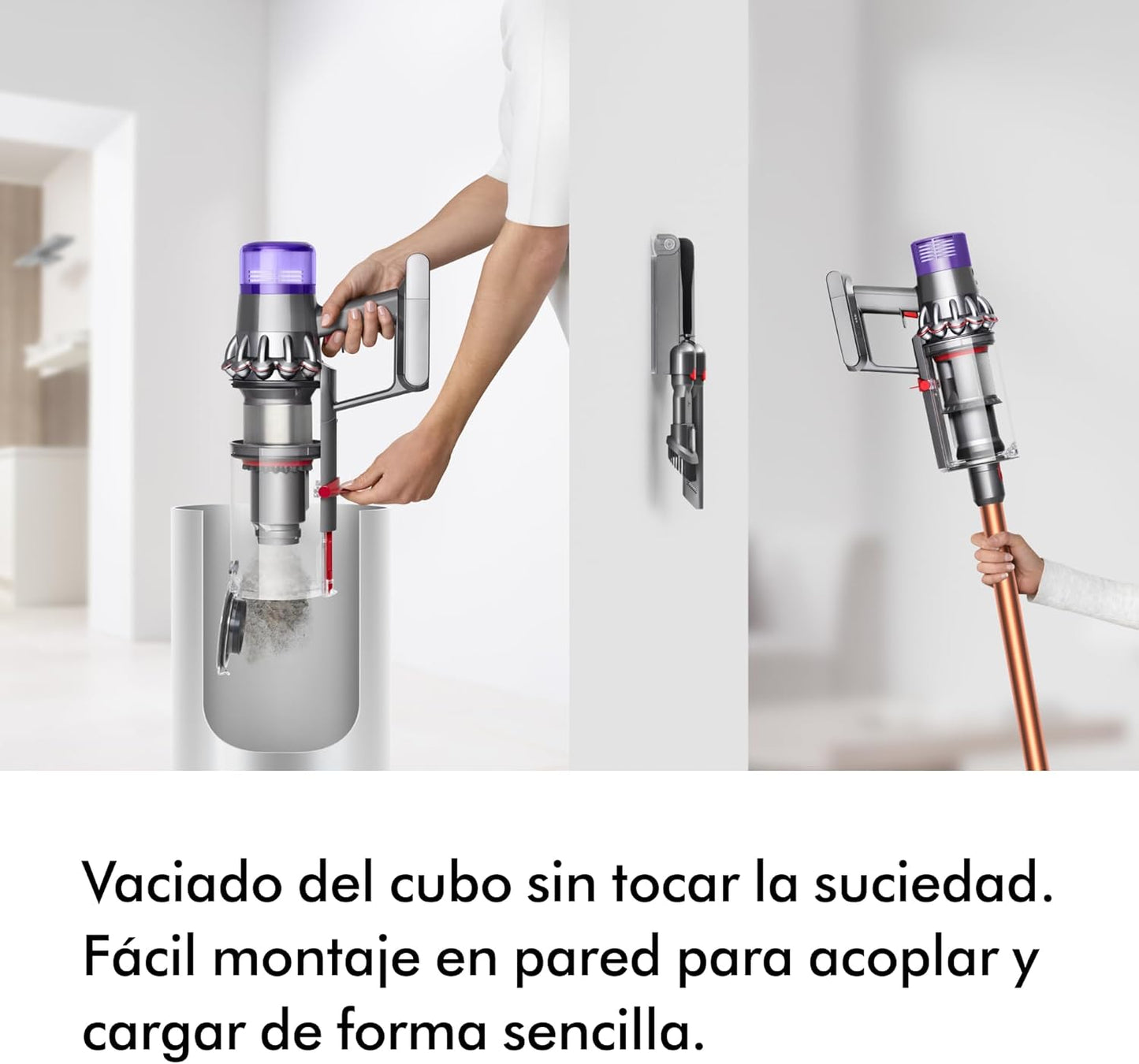 Dyson Cyclone V10 Absolute aspiradora sin Cable (níquel/Cobre)