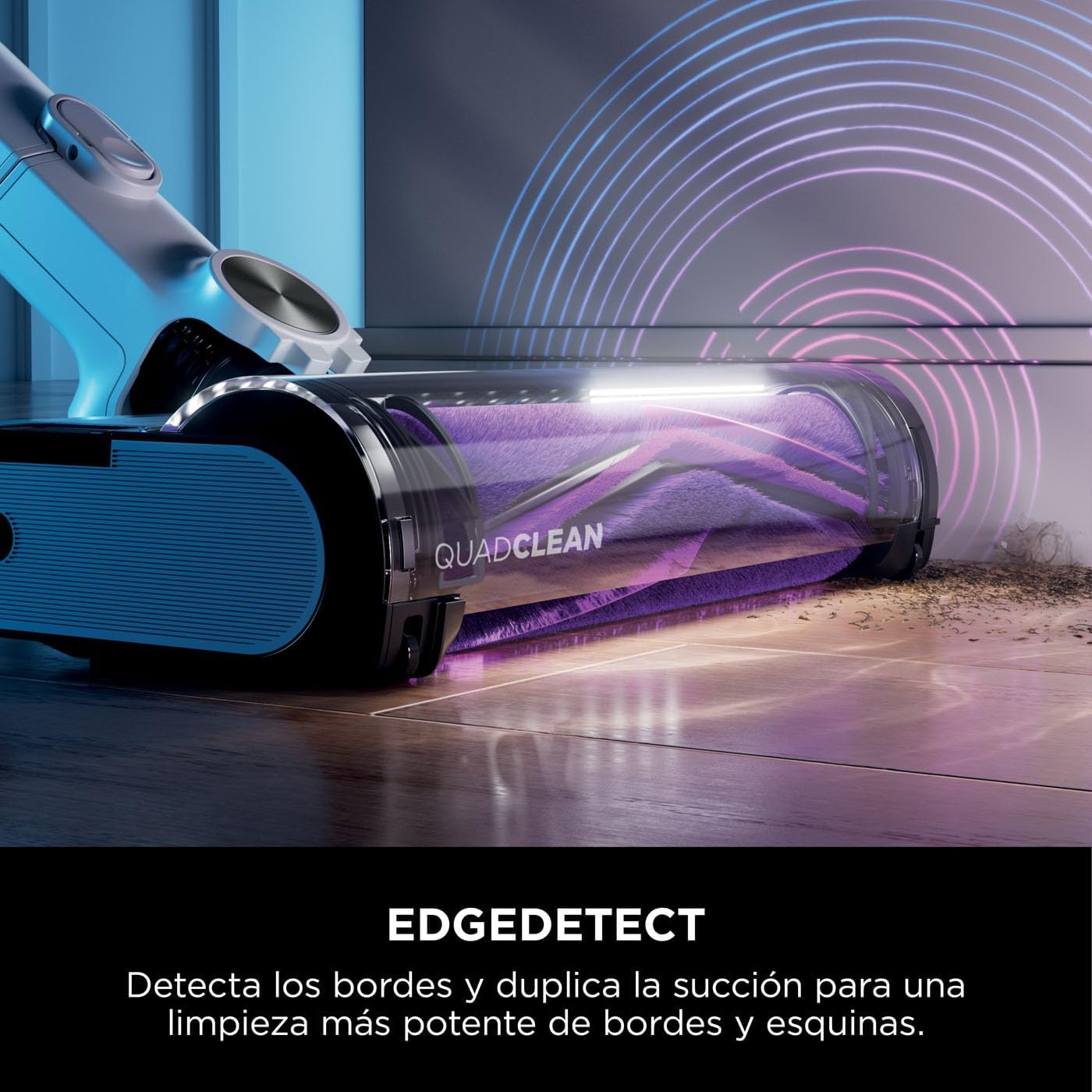 Shark Detect Pro Aspiradora sin Cable, 60 min autonomía, Sistema de Vaciado automático (2 litros de Capacidad), Ligera y Flexible, Anti Hair Wrap, Boquilla Estrecha, Blanco/Bronce, IW3611EUN