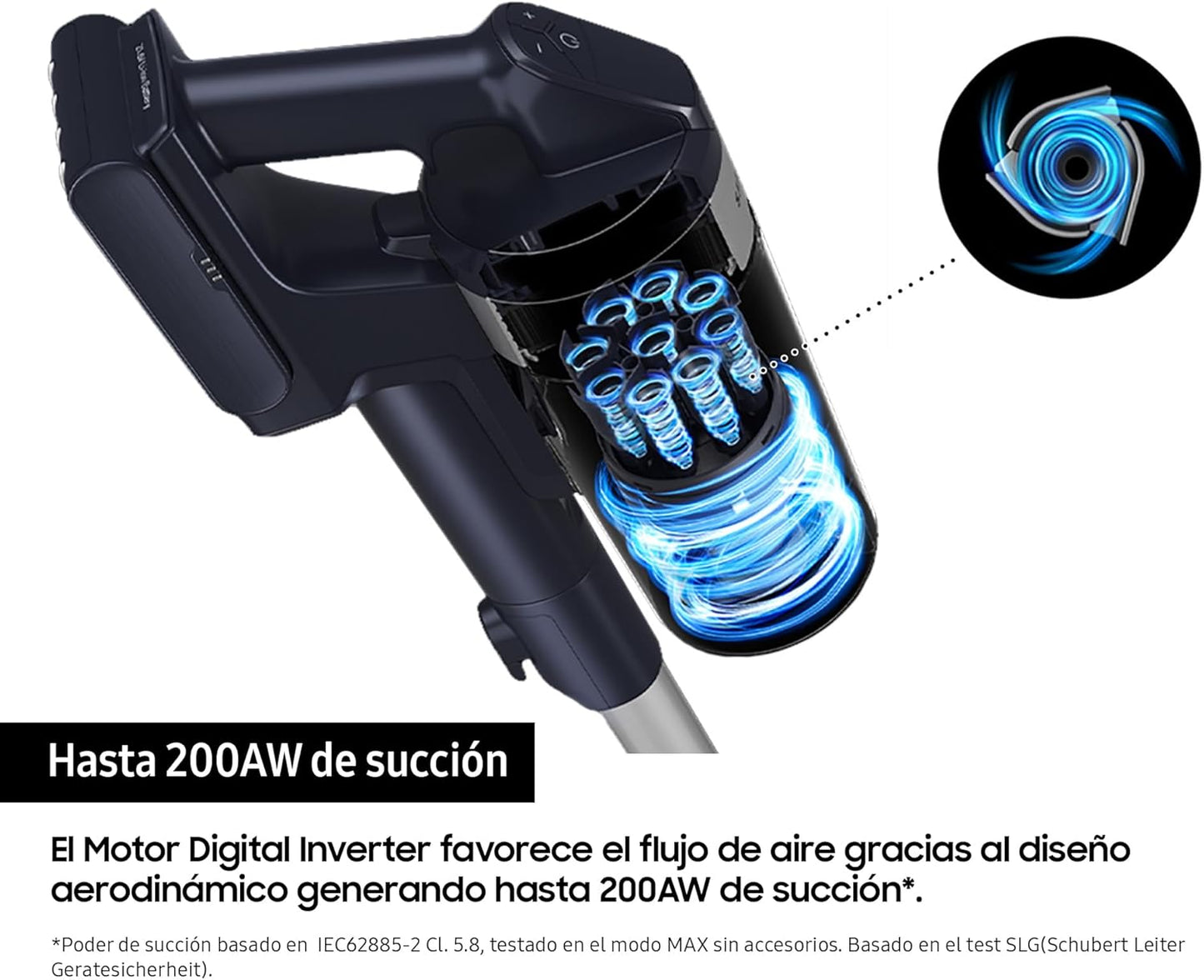 Samsung Aspiradora Cable Jet 75E Pet 200W, con Cepillo para Mascotas VS20B75AGR5/WA