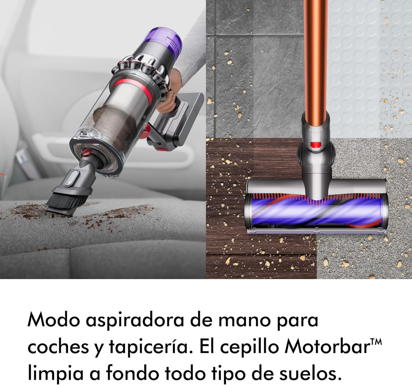 Dyson Cyclone V10 Absolute aspiradora sin Cable (níquel/Cobre)