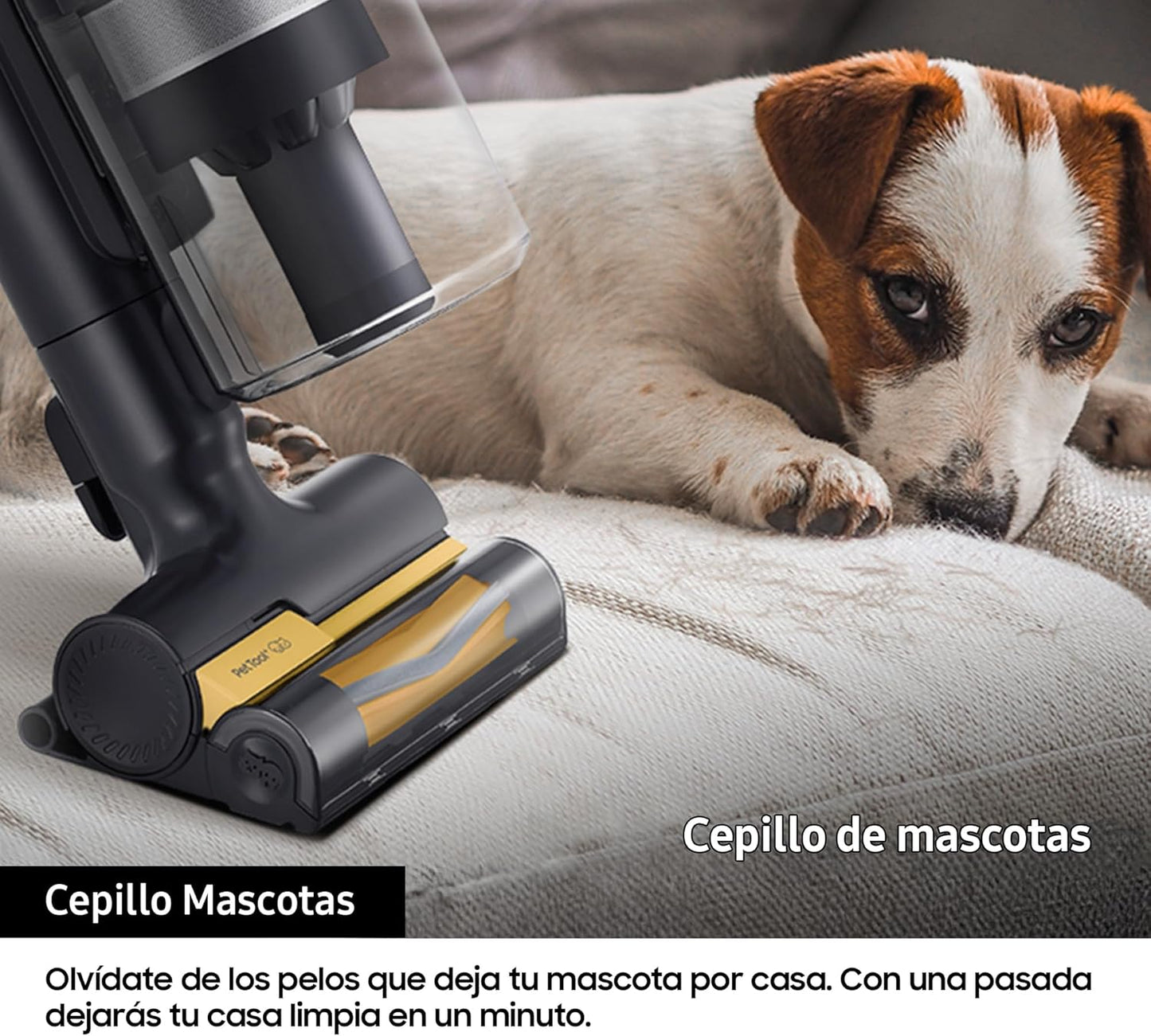 Samsung Aspiradora Cable Jet 75E Pet 200W, con Cepillo para Mascotas VS20B75AGR5/WA