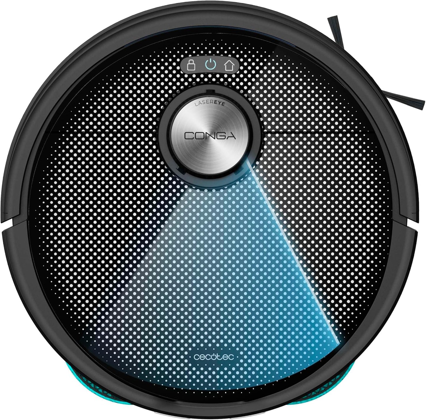 Cecotec Robot Aspirador y Friegasuelos Conga 15090 SpinArm Home&Wash. 8000Pa, App, Navegación Láser, Base Autovaciado con Tanques de Polvo y Agua, Limpieza-Secado de Mopas, Cepillo Silicona y Mopas