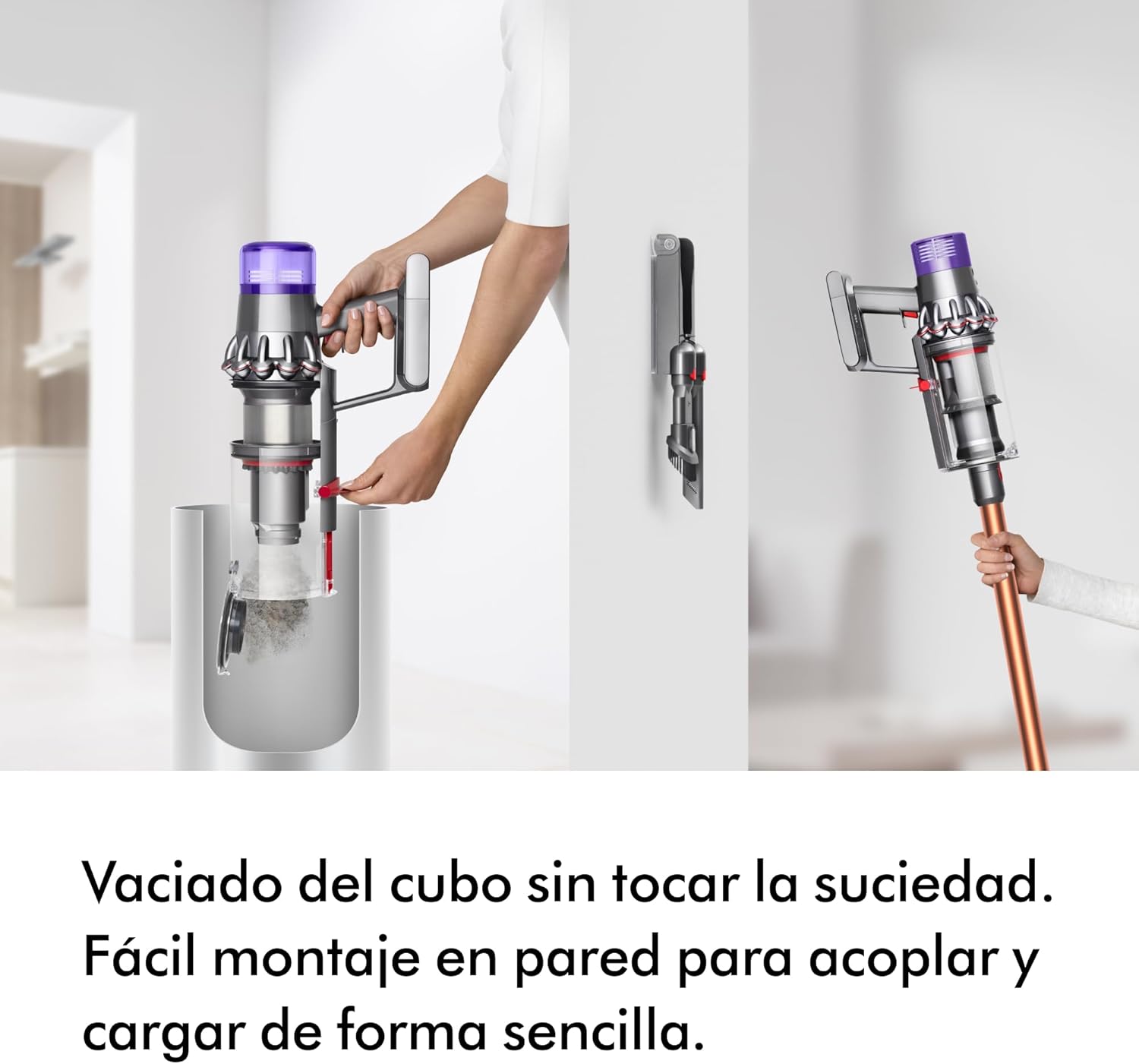 Dyson Cyclone V10 Absolute aspiradora sin Cable (níquel/Cobre)