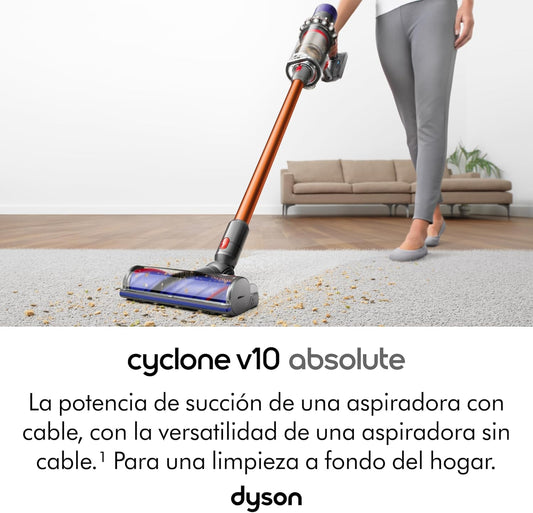Dyson Cyclone V10 Absolute aspiradora sin Cable (níquel/Cobre)